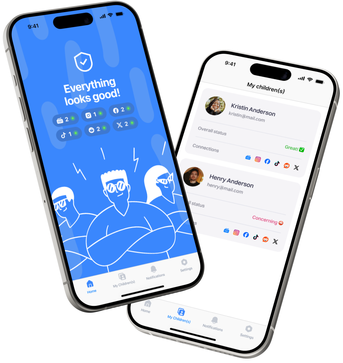 CyberSafely app on phones